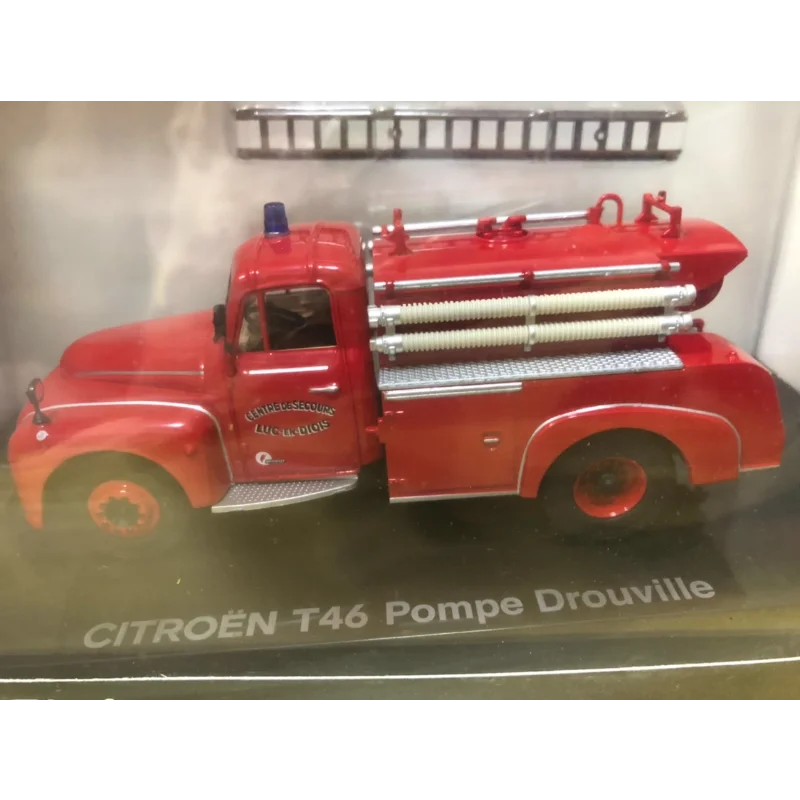 Diecast norev 1/43 escala ciitroen t46 escada motor de bombeiros liga modelo de carro brinquedo colecionável presente lembrança exibição ornamento