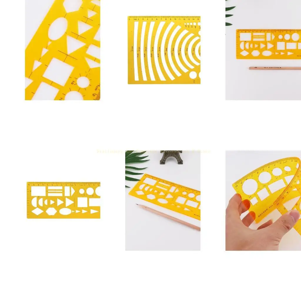 

Technical Drawing Template Ruler Drafting Measuring Tool New