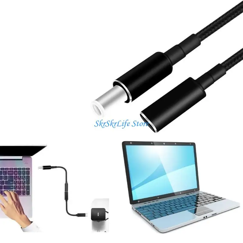 

E65E High Power PD DC7450 7.4x5.0mm USB C Charging Cable,Universally for Laptop Notebook USB C Devices