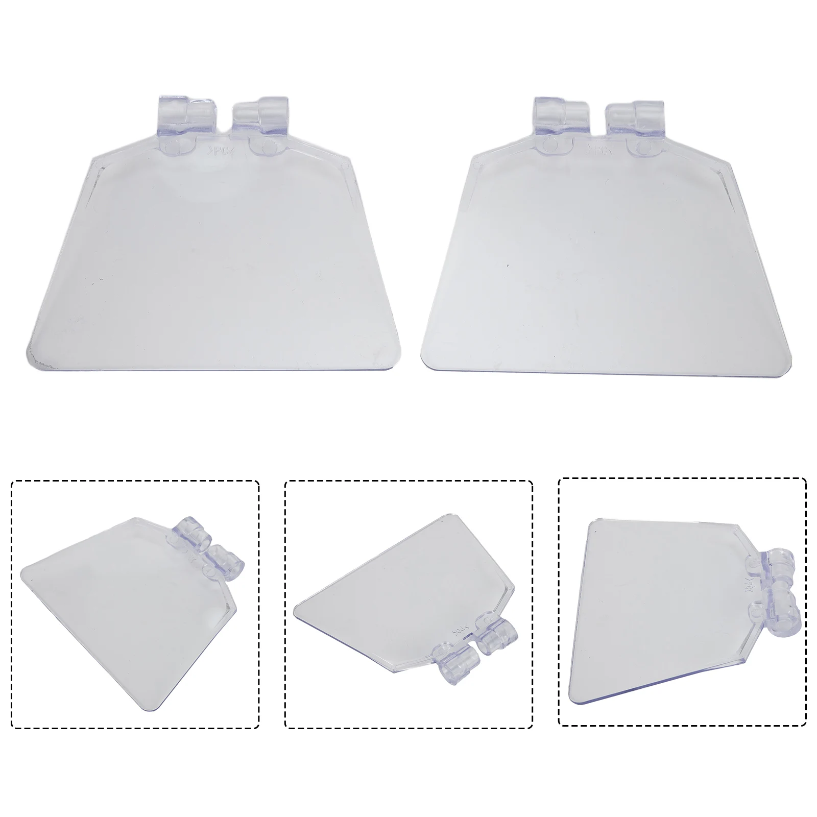 2pcs Guard Bench Grinder Eye Protection Safety Shields Transparent For Bench Type 125 Grinders ABS Dust-proof Shield Power Tool