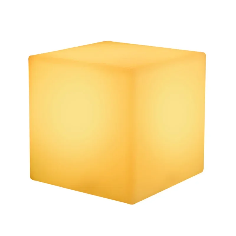 

LED Luminous Stool Cube Outdoor Luminous Decorative Stool Luminous Colorful Courtyard Decorative Lamp KTV Bar Stool