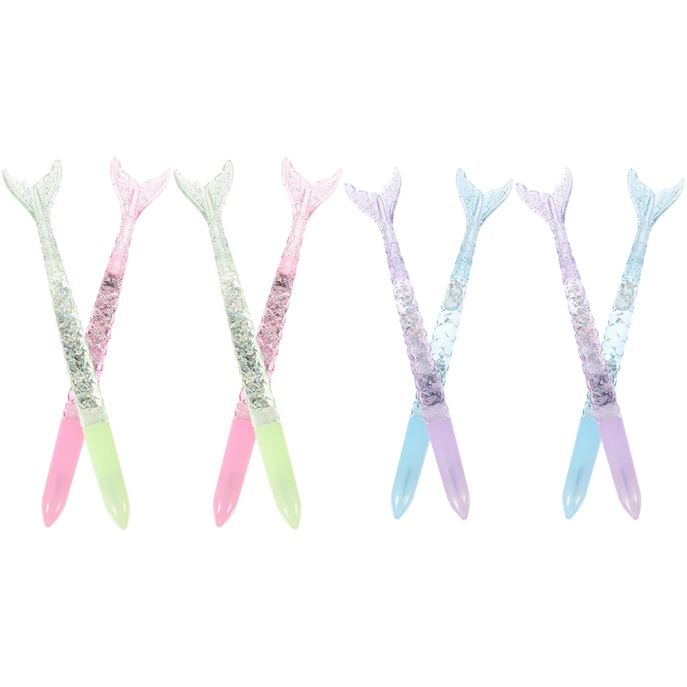 

8 Pcs Gel Pen Ink Pens Mermaid Sign Decorate Note Abs for Writing Cartoon Adorable Kids