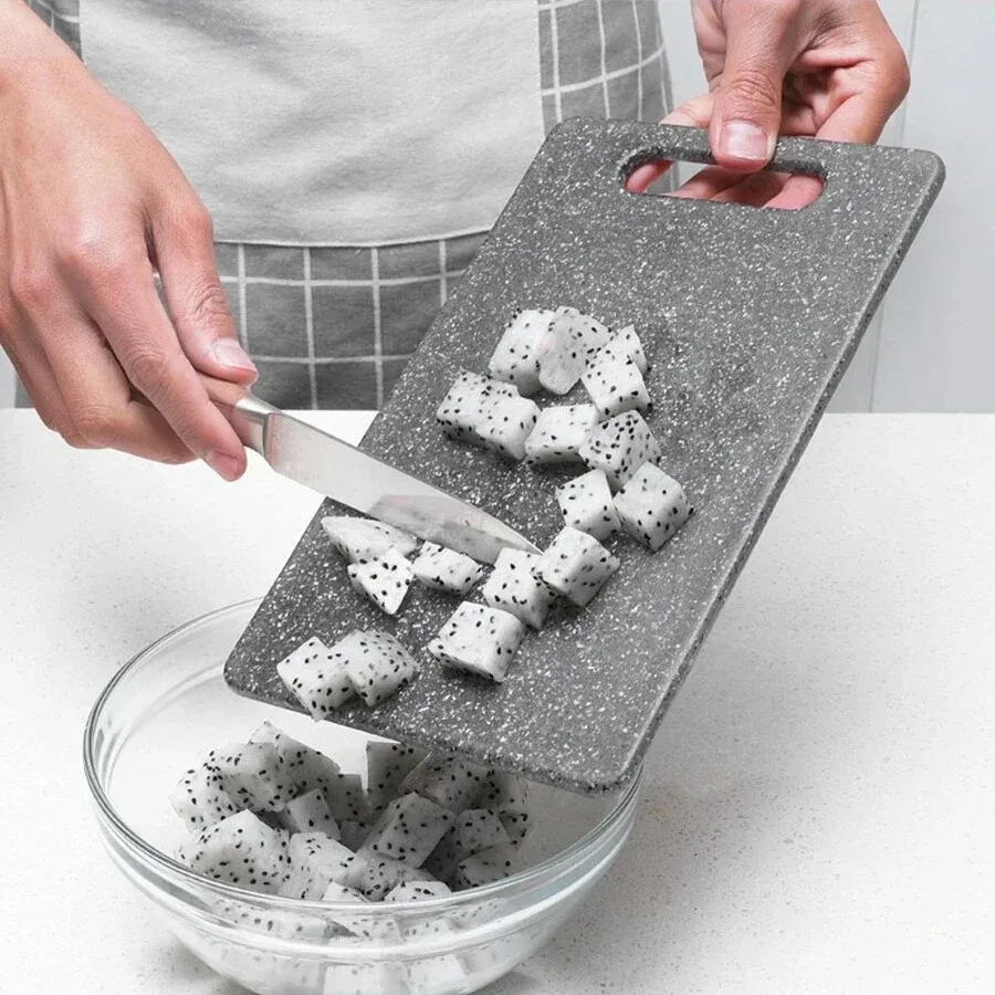 Antibacterial Imitation Marble Cutting Board Cutting Board Double-sided Classification Rolling Surface and Panel Cut Fruit