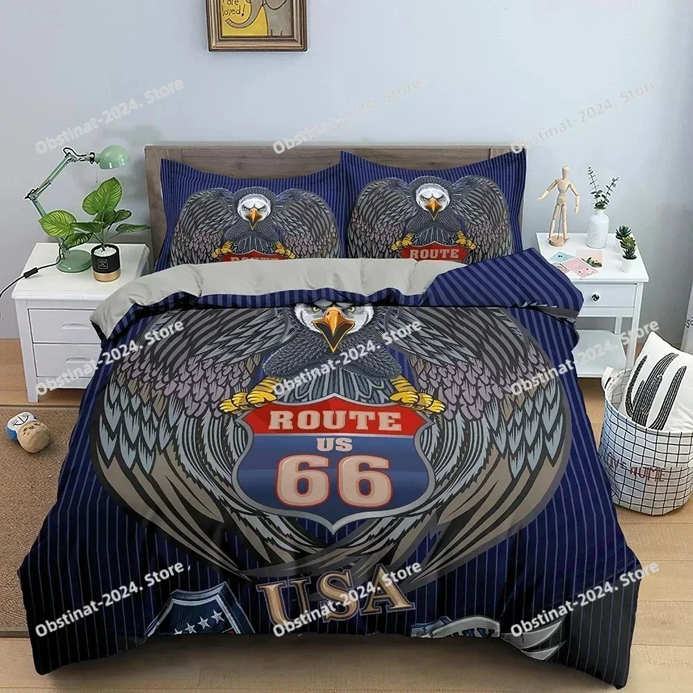3D Number 66 Printed Bedding Set Duvet Cover With Pillowcase Adults Kids Single Twin King ​Queen Size Quilt Cover Home Textiles