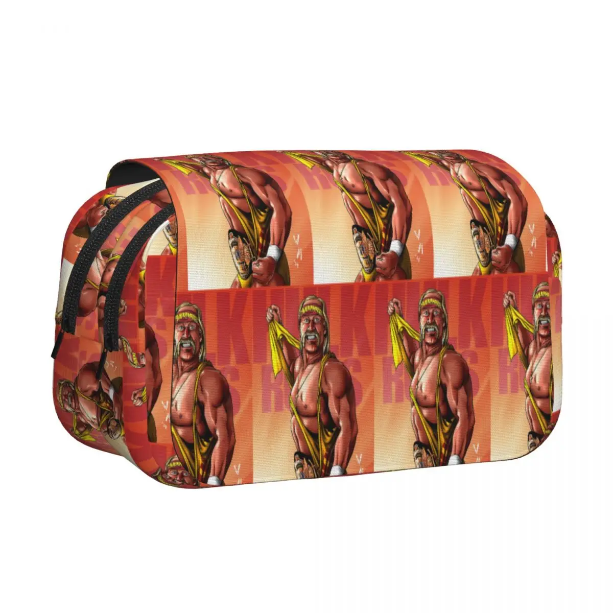 

Пенал Hulk Hogan Hulkamania, кожаный, с жестким корпусом, большой вместимости, для школьников и студентов