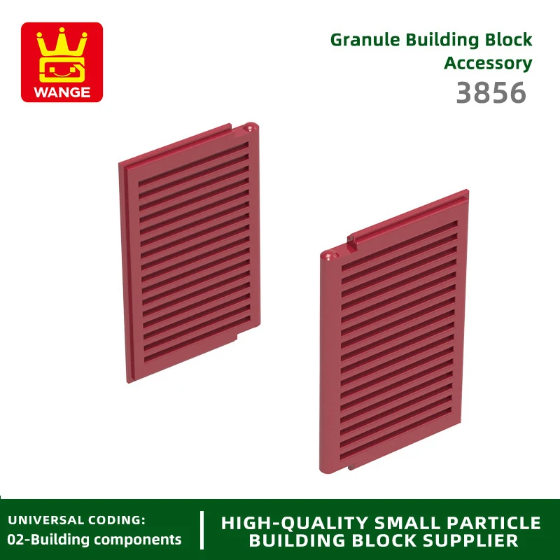 Wange 3856 100g/172PCS Blinds Building Block Moc Color Window Accessories Compatible with Brick Children Toy Assembly Gift Box