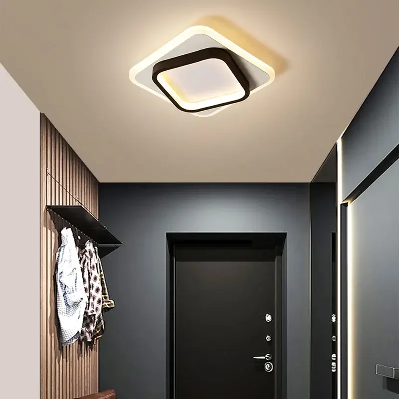 Plafonnier LED au design moderne, luminaire décoratif d'intérieur, idéal pour un salon, une salle à manger, une chambre à coucher, un couloir ou un balcon