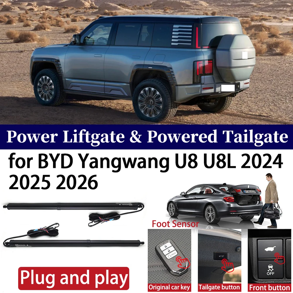 

ZhuCamX for BYD Yangwang U8 U8L 2024 2025 2026 Car OEM Power Liftgate Automatic One-Click Powered Tailgate Strut Plug and paly