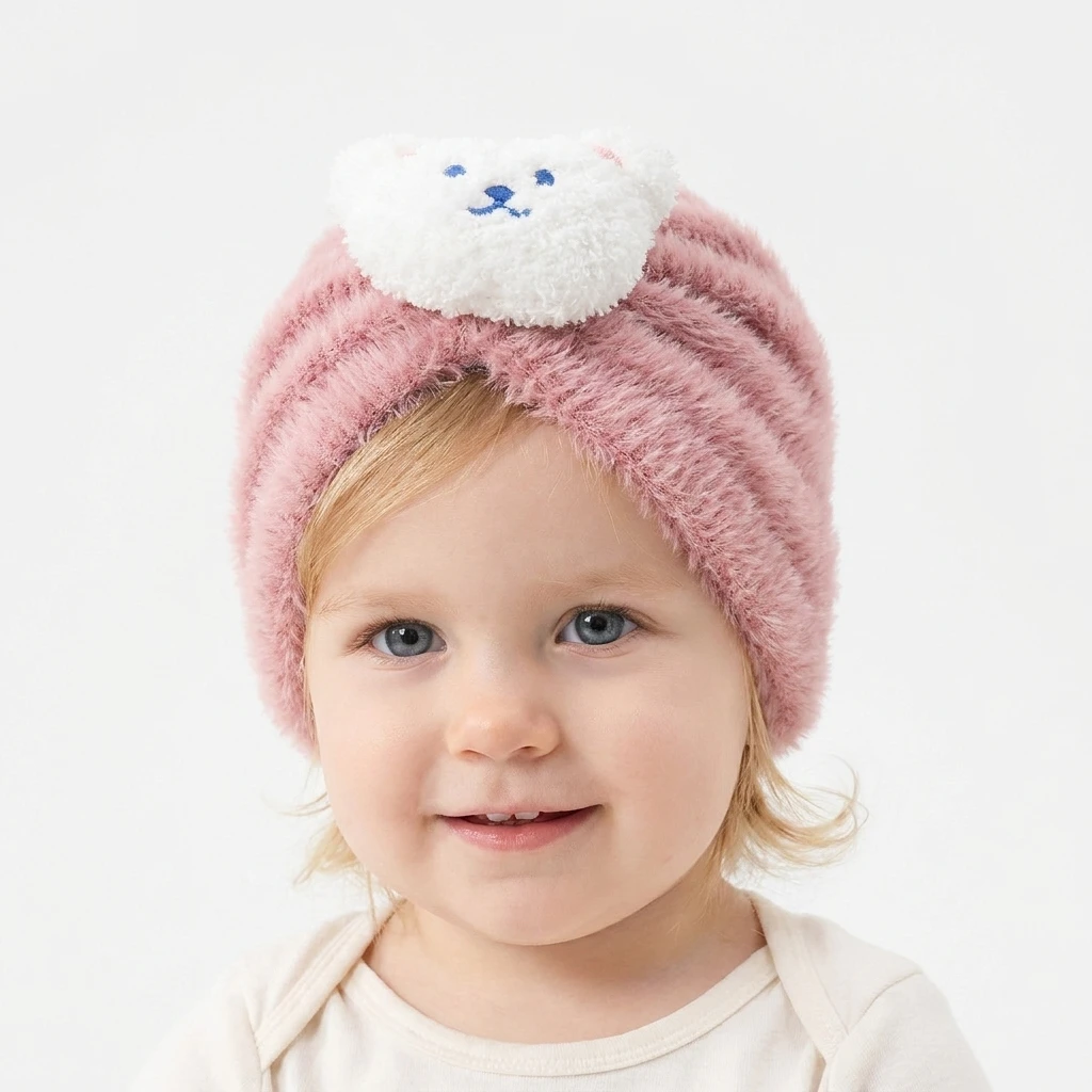 

Toddler Headwear Beanie Infant Bear Indian Hat Baby Bandana Headwraps Cute Newborn Turban Cap Kids Headband Hairband