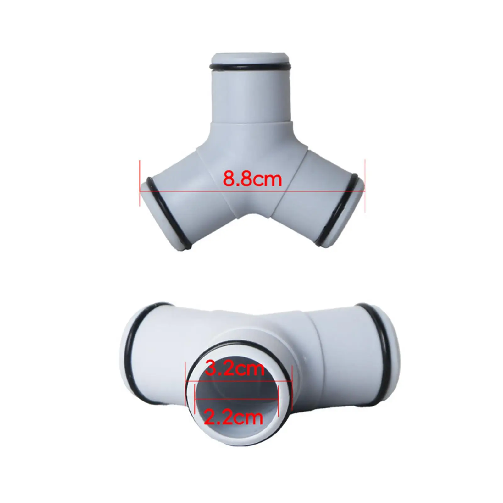 

Pool Filter Pump Hose 3 Way Connector Practical Replacement Professional Portable Durability Accessory Filter Pump Joint Adapter