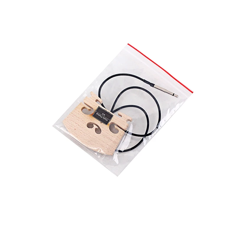 1Pcs Violin Bridge With Internally Mounted Piezo Pickup For 4/4 Full Size Electric Violin Parts Replacement