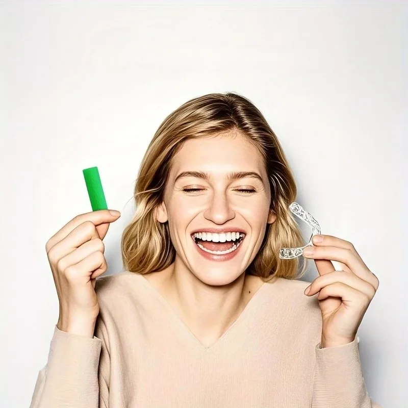 12/24Pcs Fruit Flavored Silicone Orthodontic Chewies Invisible Aligner Stick for Jaw Exercise Teeth Straightening Dental U Care