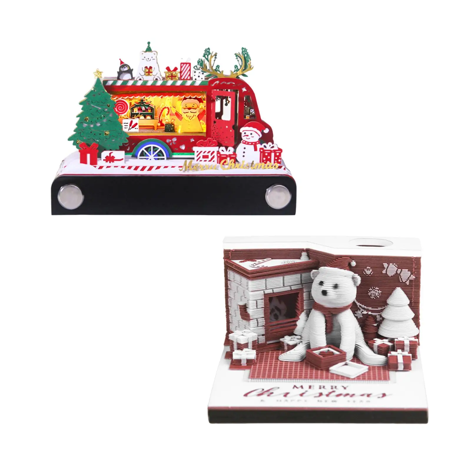 Time Piece Calendar 2025 2025 Desk Calendar Tear Away Notepad Gift for Christmas Ornament Desktop Decoration for Office School