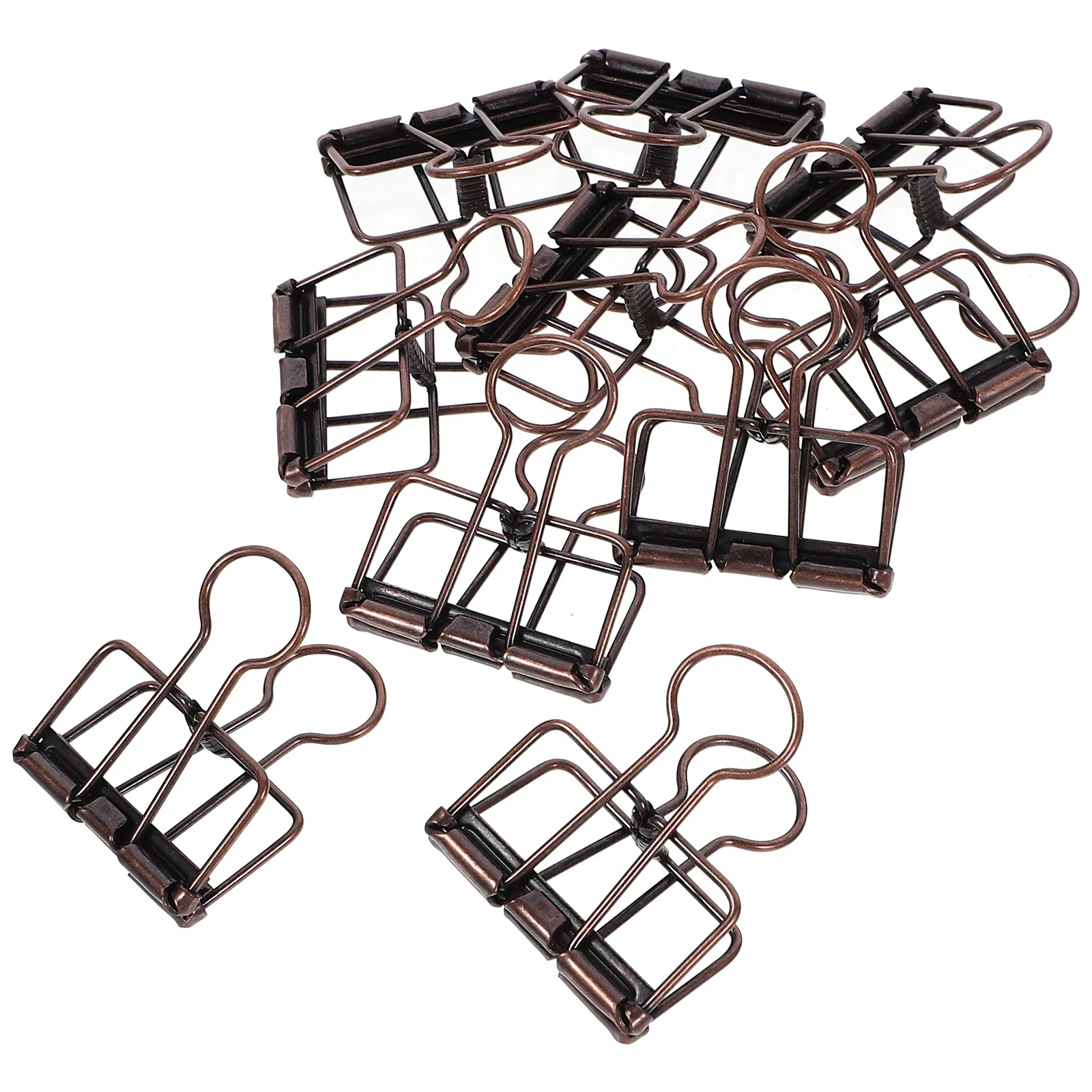 10 Pcs Metal Document Book Binder Clip Paper Clamps Organizer Clips Small Office Alloy Vintage