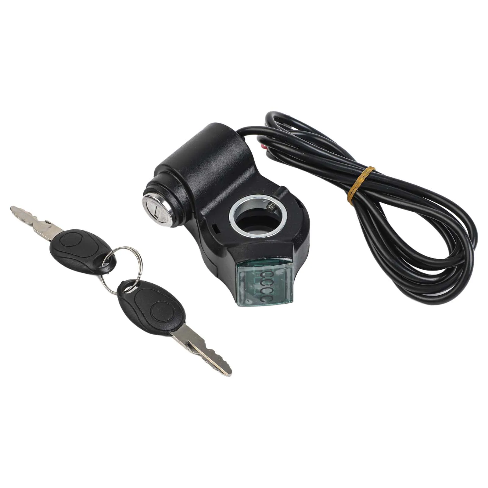 Digital Voltage Meter Power Switch Lock Real-time Voltage Display Suitable For 7 8 Inch Handlebars For Daily Commuting