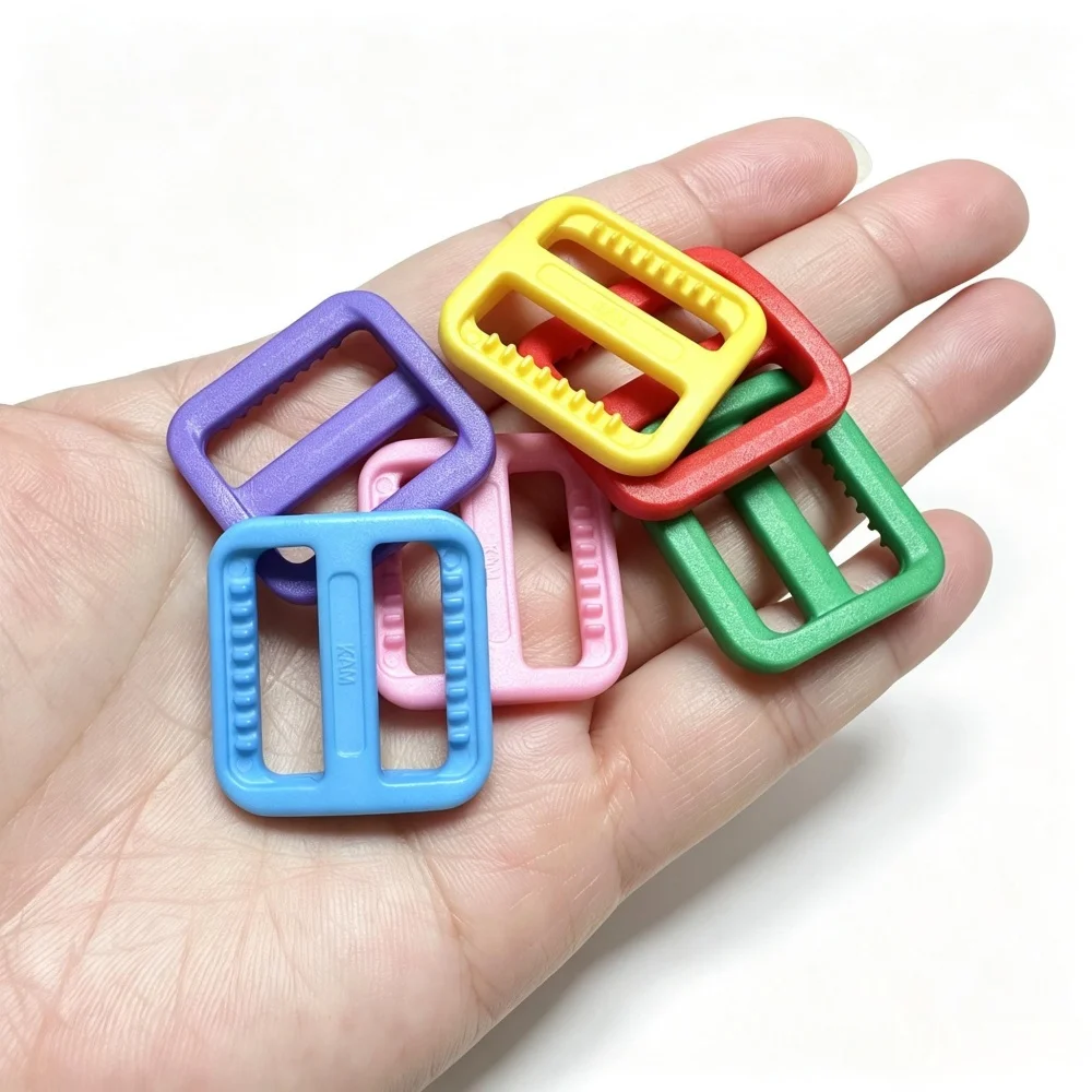 12-100 Stück/Packung 3/4"(20mm) Bunte Triglides Verstellschnallen für Hundehalsband, Gurtzeug, Rucksackgurt – Detail 4
