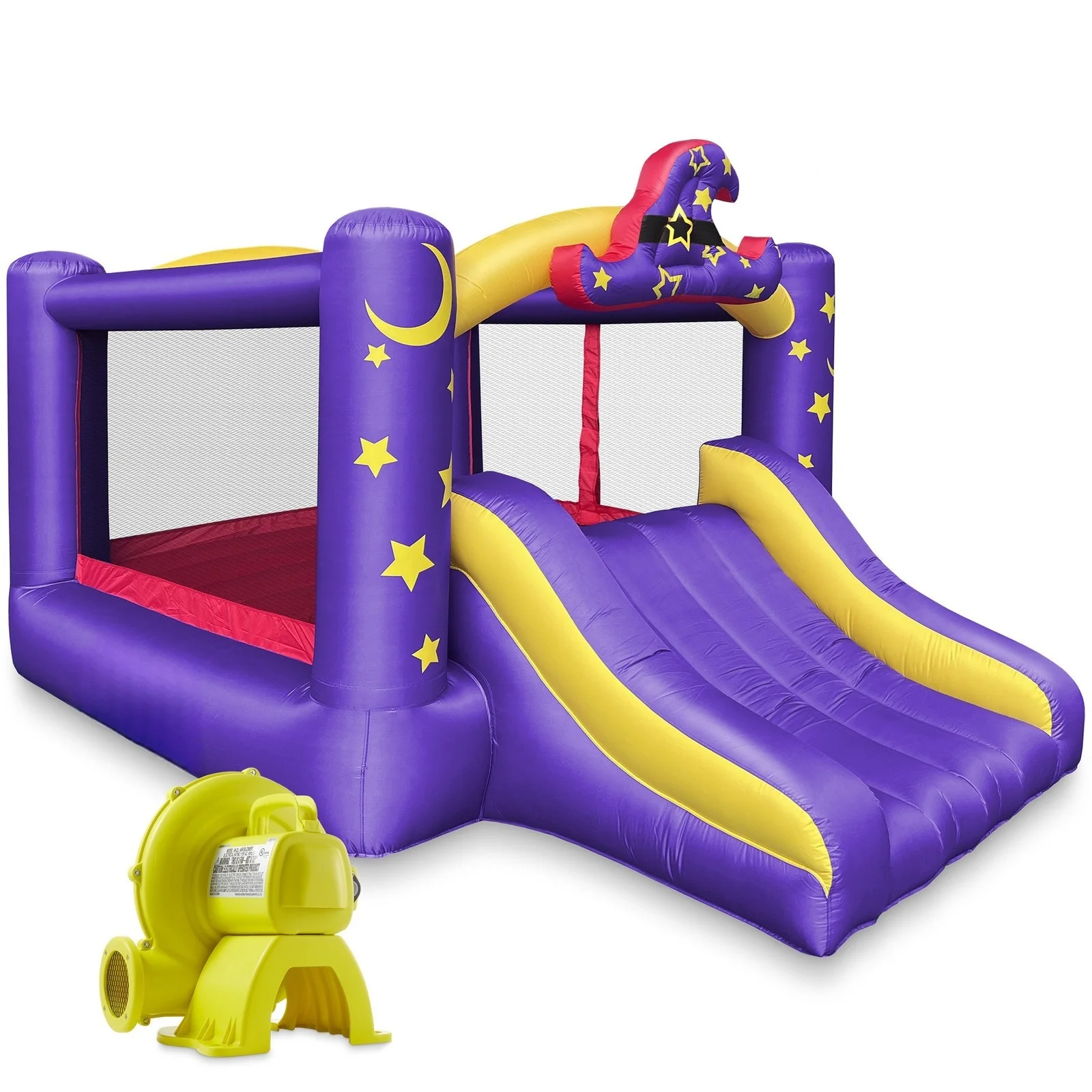 

Bounce House with Slide and Blower, Inflatable Bouncer for Kids