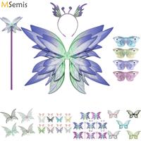 Halloween Fairy Wing Costume Elf Angel Butterfly Wings Women Girls Princess Cosplay Party Dress Up Festival Performance Props