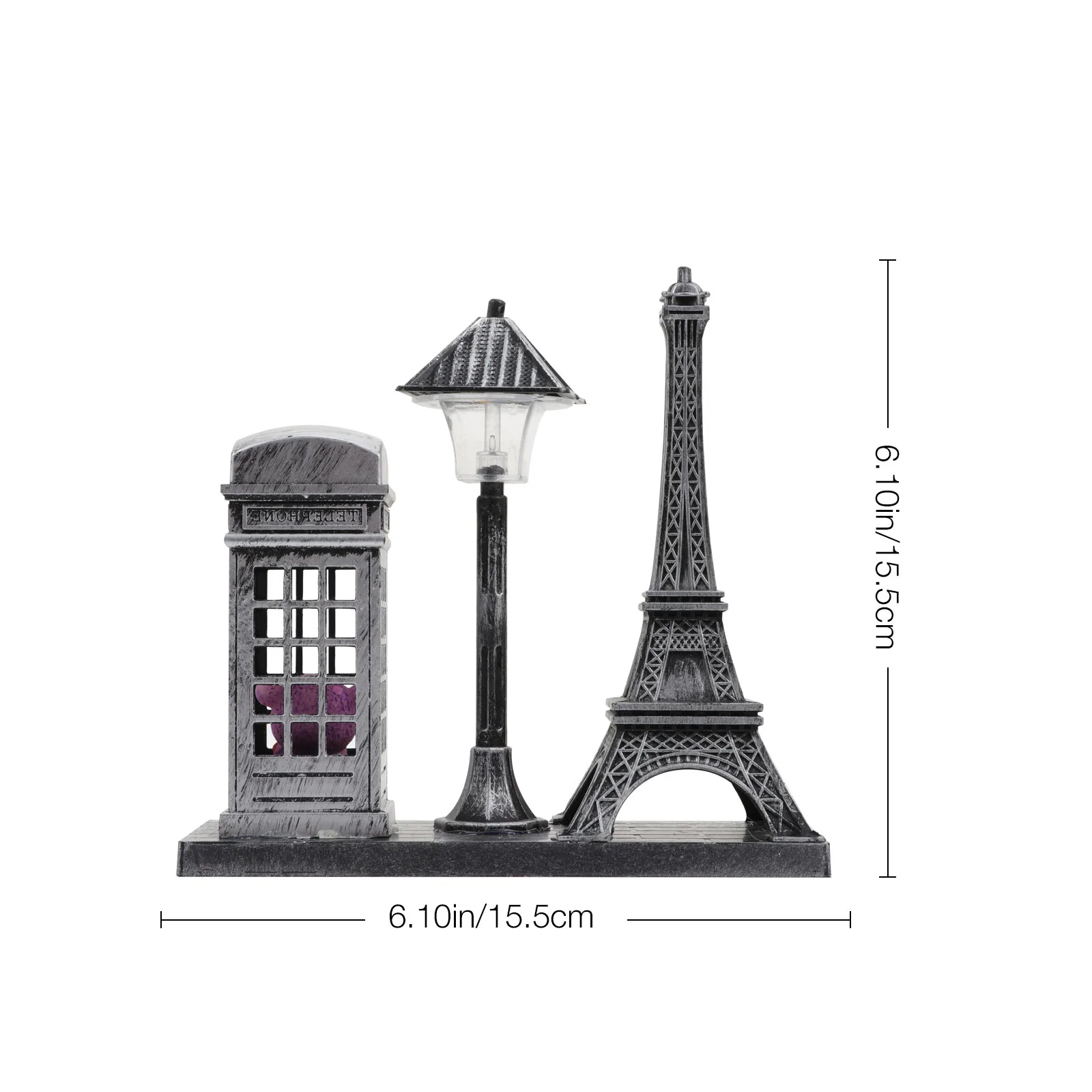 Night Light House Decorations for Home Decorative Lamp Statue Ornament Desktop Plastic Street Child
