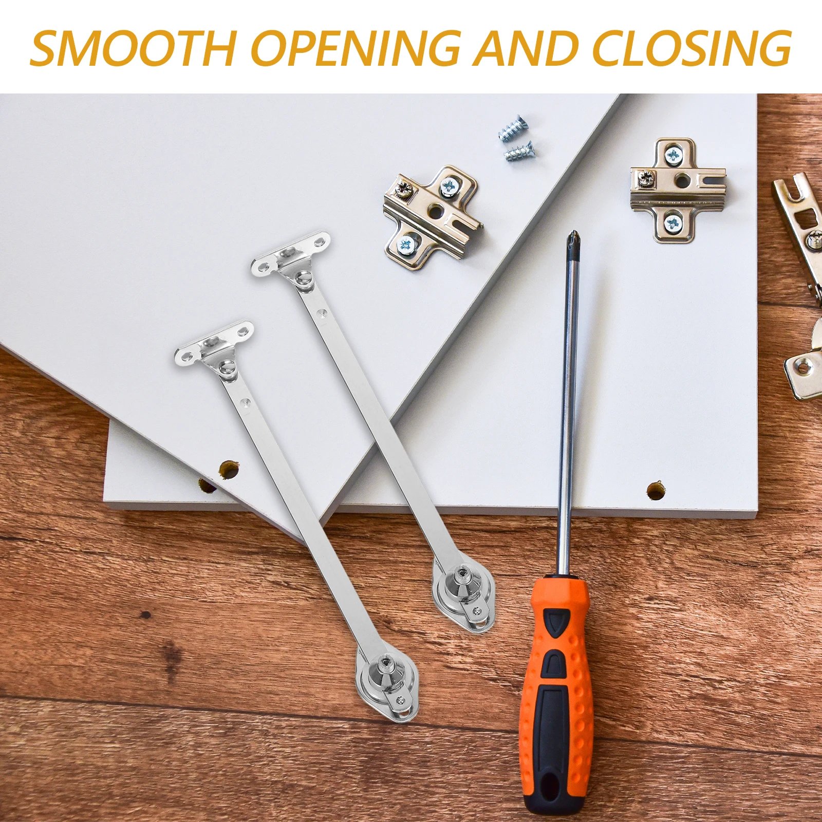 

2Pcs Drop Down Cabinet Door Hinge Support Rods Easy Installation Kitchen Bathroom Furniture Hardware Drop Down Hinge