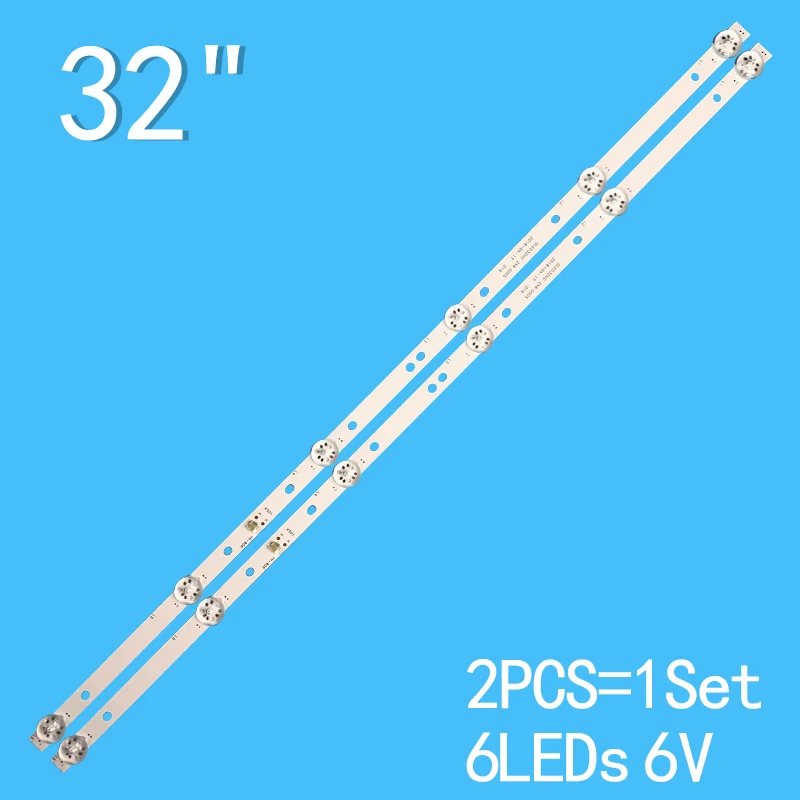 568mm 2 stücke LED-Streifen für 32 lh0202 32 hh1830 PK-32D16T KJ32D06-ZC22AG-20E 09 12 303 kj320044 dled32hd 2x6 HTV-32R01-T2C/a4/b v320bj