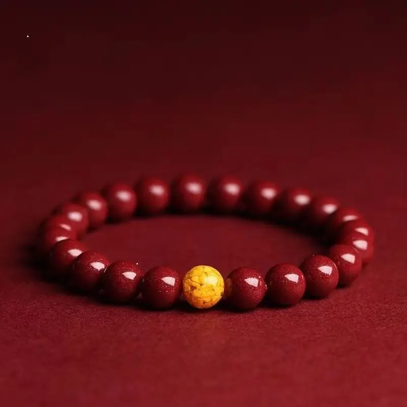 

Браслет Realgar из киновари с фиолетовым золотым песком