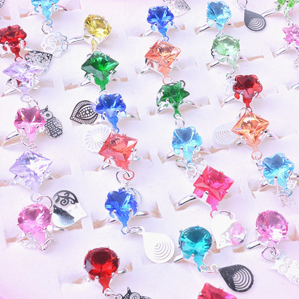 36 Pcs Ring Open Rings Decor Children Kids Jewelry Adjustable Finger Girls Baby