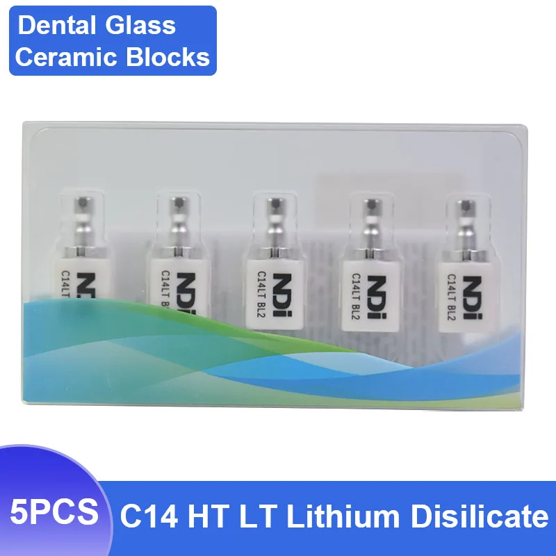 Dental CAD CAM Glass Ceramic Blocks Dental Disilicate Lithium Block HT/LT A1-D4 Vita 16 Bleach Dental Materials for Dental Lab