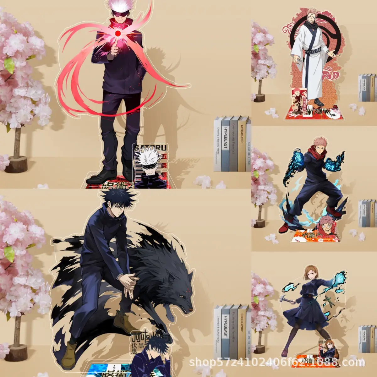 Anime Jujutsu Line Acryc S Carrier Nieuwe Stijl Wederzijdse hulp Satoru Fushiguro Megumi Figuur Kute Anime Merchandise Koc Cadeau voor