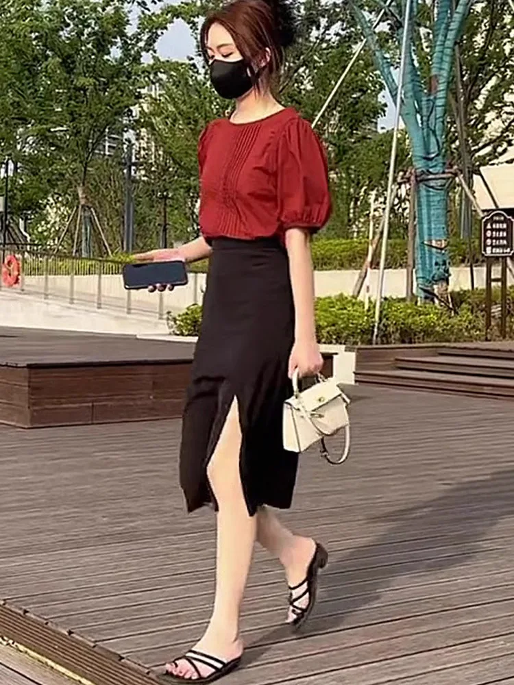 Fashionable Elegant Two-Piece Set Dress Women's Style Small Fragrance Style Summer New Arrival Age-Defying Street-Quality