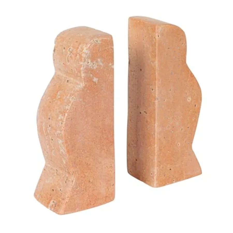 

Decorative Travertine Wave Bookends Blush