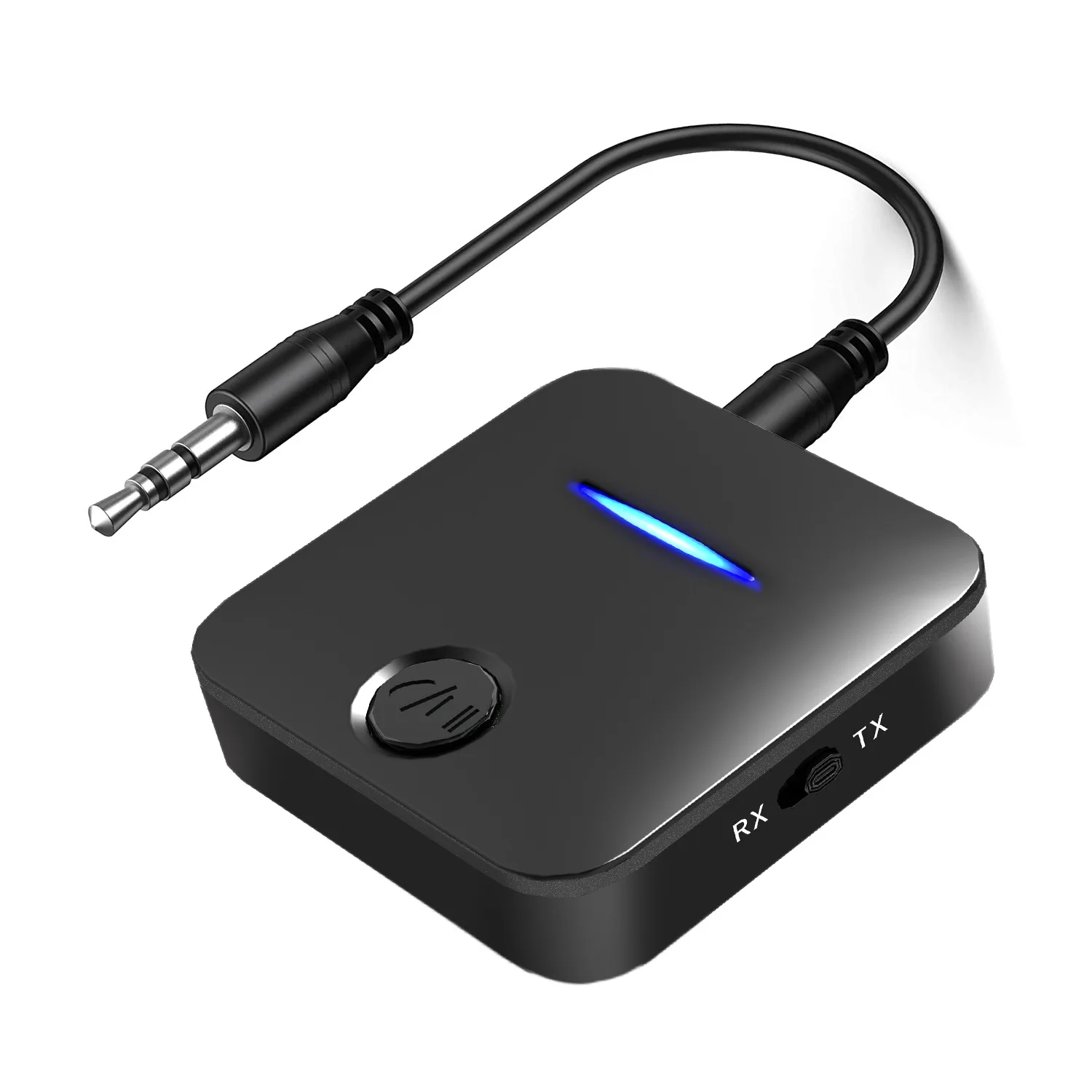 

2 in 1 Bluetooth 5.0 Receiver & Transmitter Audio Adapter Stereo Music Adapter with Mic Handsfree for Car Speaker TV