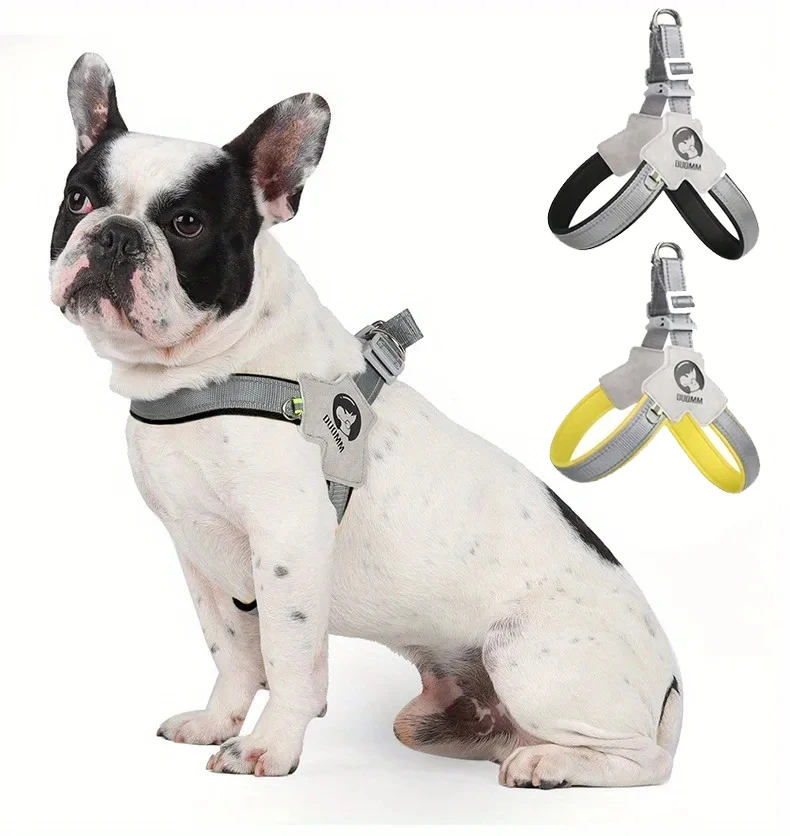 Breathable Reflective Dog Harness - Saddle Style Chest Strap Comfortable and Secure For Walking And Training