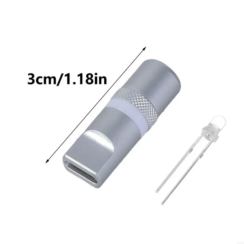 E8BA 1 Zestaw typu C Złącze kabla obudowa obudowa aluminiowa skorupa stopowa oświetleniem LED