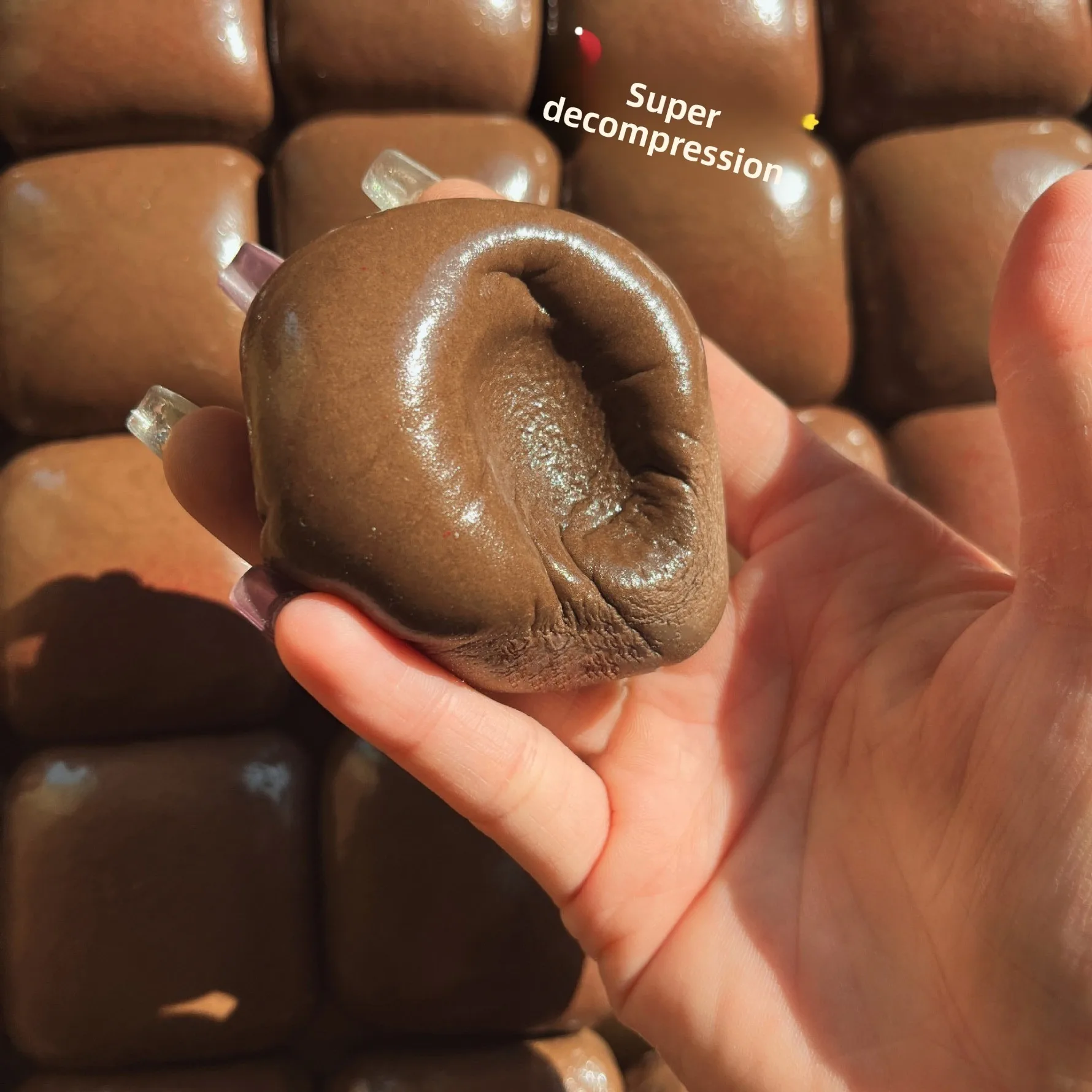 Mini Toast Bread Squishy Toy Slow Rising Soft Simulation Food Stress Relief Desk Decoration - Detail 1