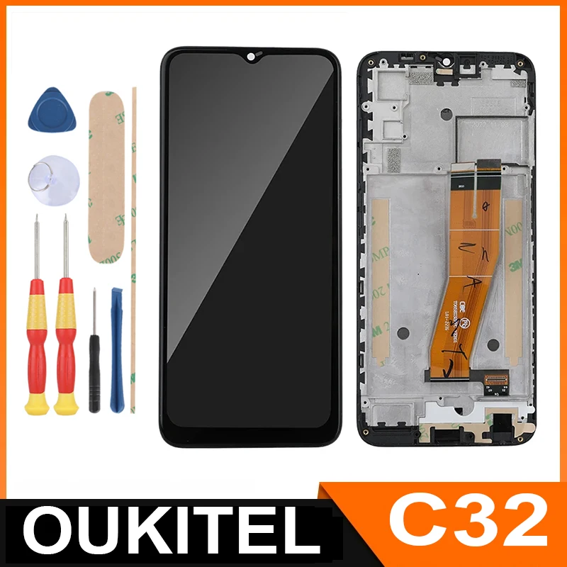 

For OUKITEL C32/6.49" FHD+ LCD Display + Touch Screen + With Frame