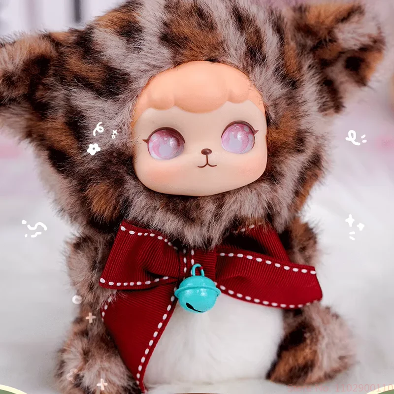 

Подлинные виниловые плюшевые брелки серии Cocoa Leopard Cat, подвески для рюкзака, модный дизайн слепых коробок, куклы для праздничных подарков