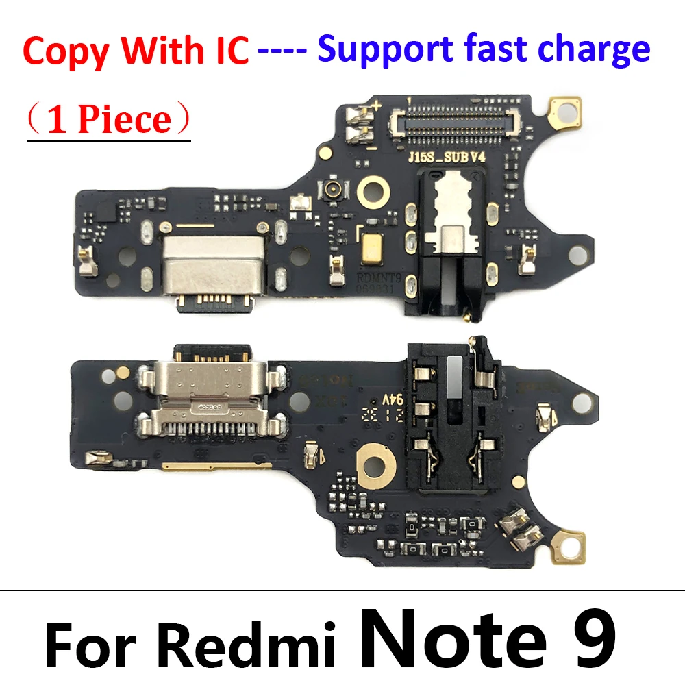 Porta de Carregamento USB Dock Charger Connector Board, Cabo Flex Principal para Xiaomi Redmi Note 7, 8, 8T, 9, 10, 10s, 11, 12 Pro Plus, 4G, 5G,