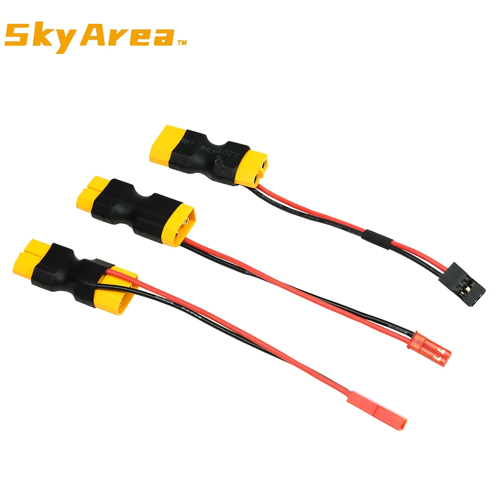 XT60 Male to Female JST Female / Male JR In-line Power Adapter Lipo Connector for RC Battery Model Charger Accessory