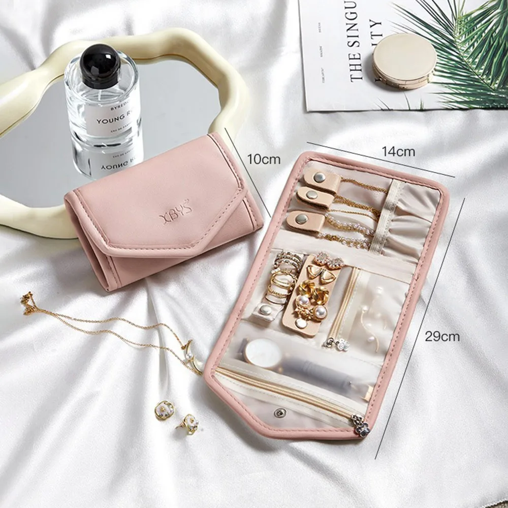 

Anti-oxidation Jewelry Storage Albums Desktop Drawer Organizer BoxesTransparent Necklace Bracelet Ring Book Holder Jewelry Bag