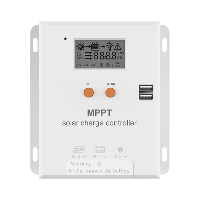 (NEW) MPPT 20A Solar Charger Controller 12V 24V Battery Regulator With LCD Display For AGM, Gel, Flooded And Lithium