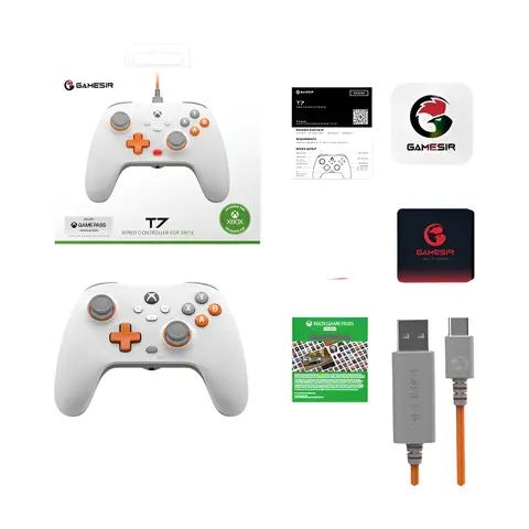GameSir T7 Xbox Gaming Controller Gamepad com fio para Xbox Series X, Xbox Series S, Xbox One, com gatilho de joystick de efeito Hall