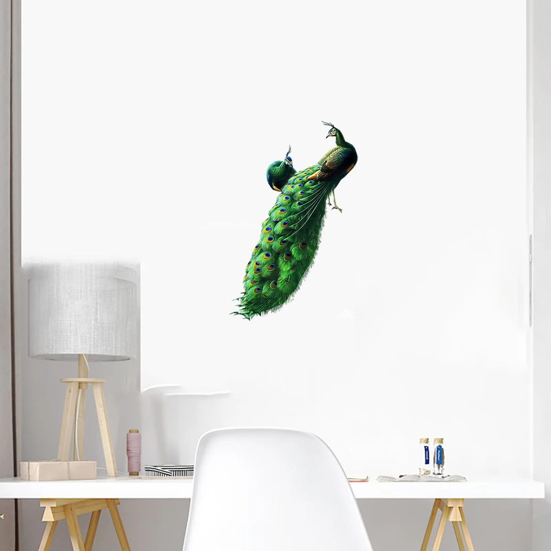 Three Ratels QN11 Beautiful Birds Peacocks  Swallows Personalized Decoration Wall Stickers  PVC Waterproof Self adhesive