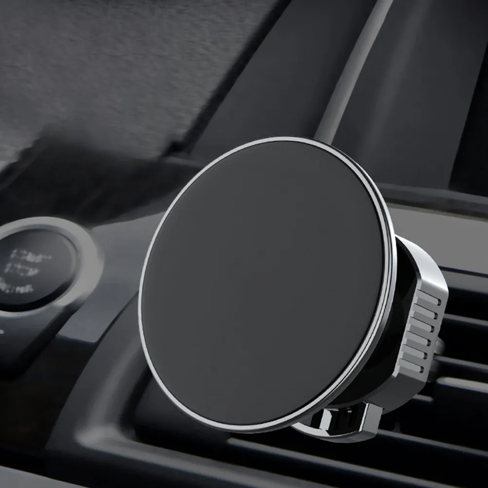360 Degree Rotating Car Phone Holder Nano Suction Strong Grip Air Vent Mount Black Resin Water Activated Steady Firm Fit For Gps