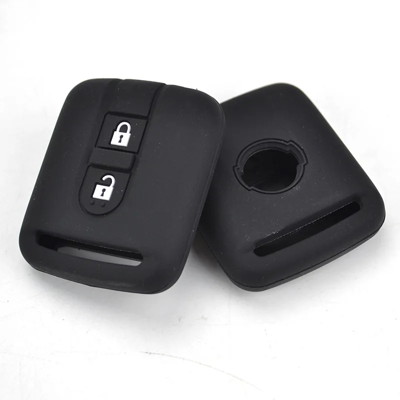 Apktnka Silicone Key Fob Case Cover For Nissan Qashqai Micra Navara Almera Cabstar Note NV200 M20M Patrol Shell Holder Protector