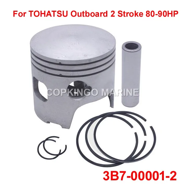 

Boat Piston Kit Std 3B7-00001-2 For Tohatsu/Nissan Outboard 2T 80HP 90H 80A-90A