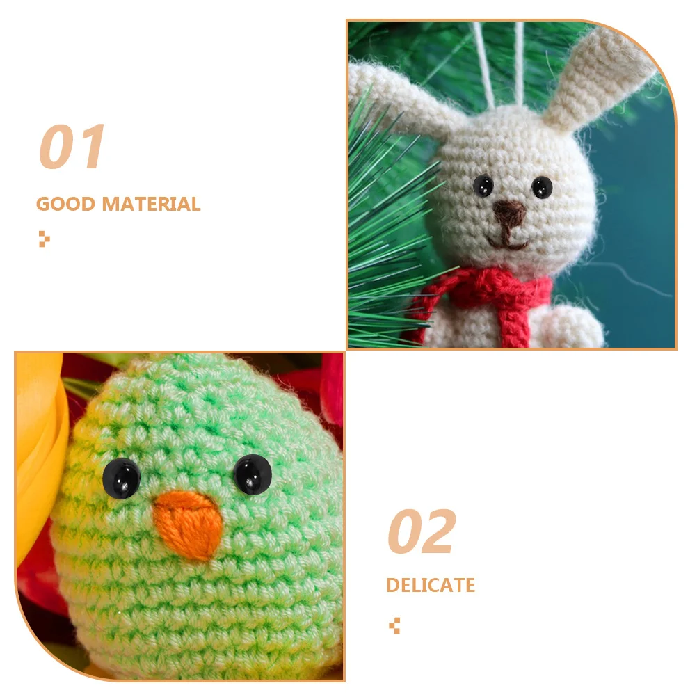 50Pairs Black Safety Eyes Premium Glass Eye for DIY Craft Projects Animal Decoration 2Mm Vivid Art Making Glass Eyes