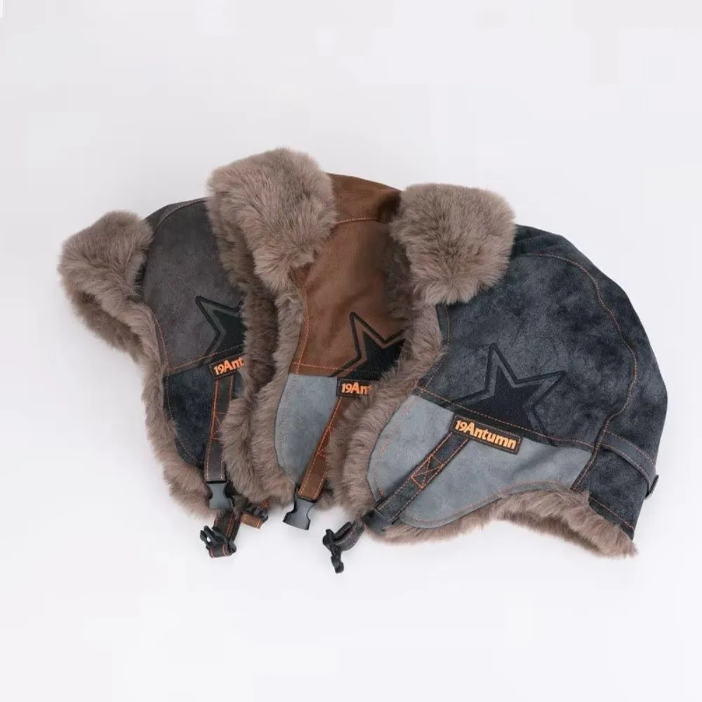 قبعة Lei Feng سميكة ومريحة دافئة وناعمة لحماية الأذن، قبعة Ushanka مقاومة للرياح، ملابس شتوية للسفر غير رسمية #4