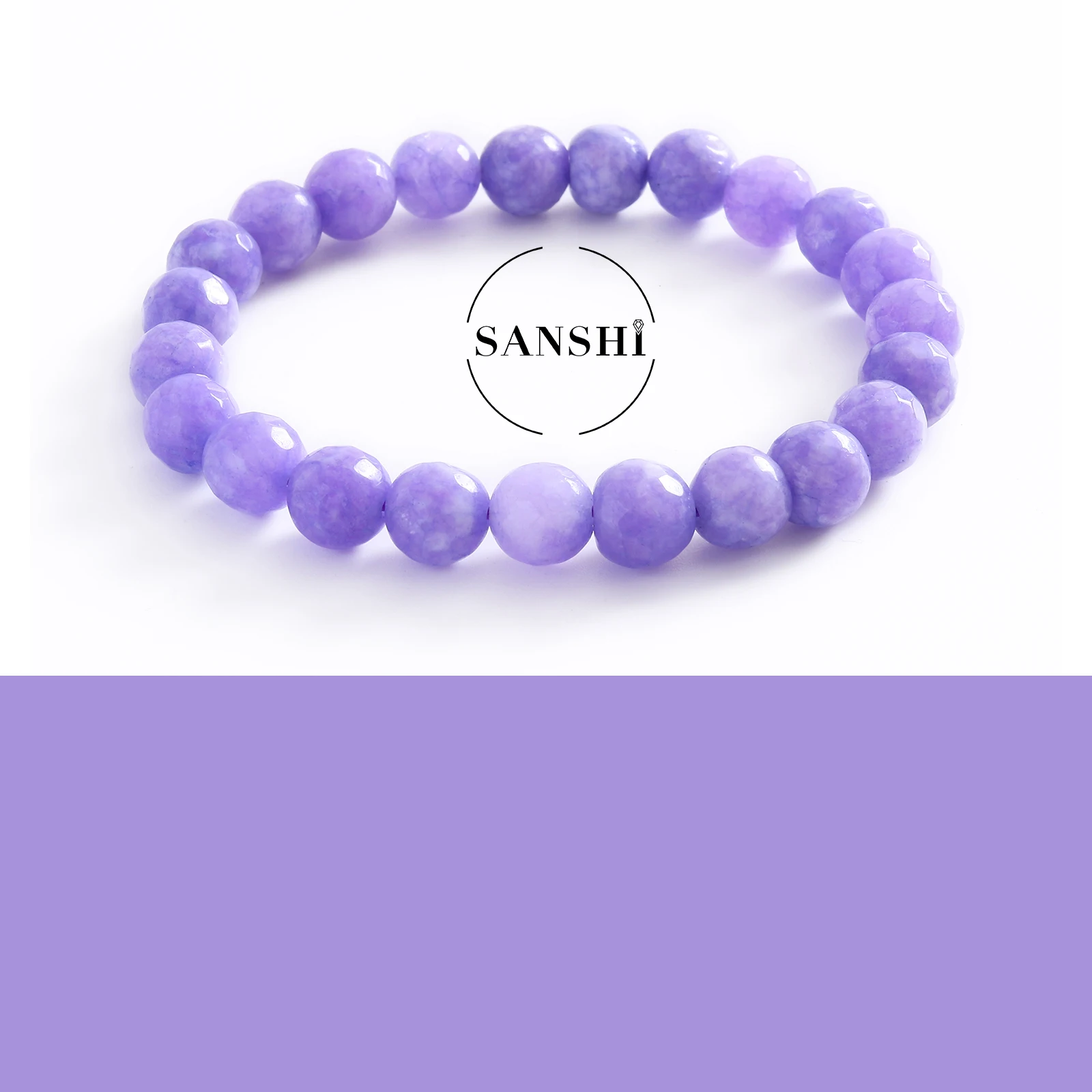 Yellow Bracelet 8mm Amethyst Bracelet for Weight Loss, Yoga, and Meditation - Healing Stone Jewelry for Women and Men Gift