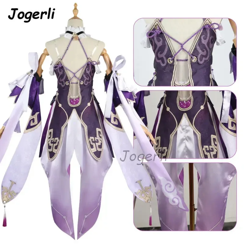 

Jogerli Game Honkai Star Rail Fu Xuan Cosplay Costumes Women Roleplay Clothing Royal Sister Anime Coser Suit Set Wig Dressc;6,r'